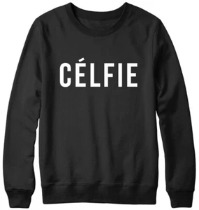 Celfie Selfie lustiges Herren Damen Unisex Sweatshirt - Bild 1 von 7