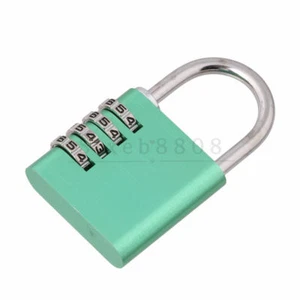Resetable 4 Digit Number Password Luggage Lock Cabinet Lock Green - Picture 1 of 5