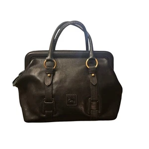Borsa a mano Dooney & Bourke in pelle con manico superiore nera di design - Foto 1 di 9