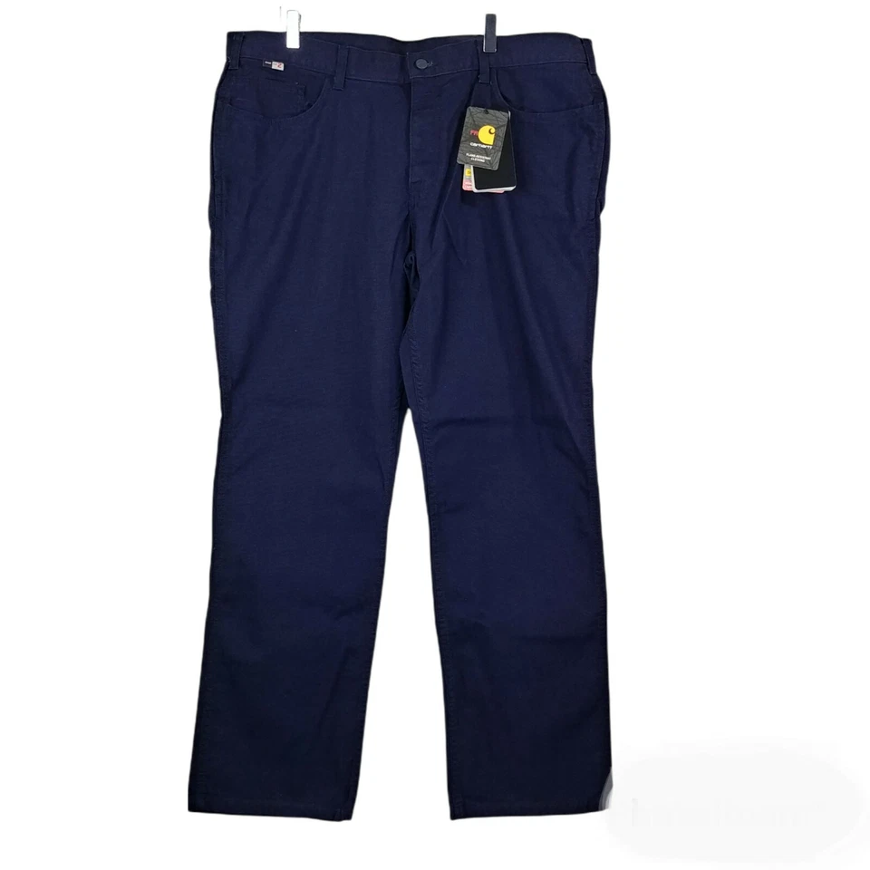 Carhartt Womens FR Canvas 102689 410 Dark Navy Rugged Flex Pant Sz 20 Regular