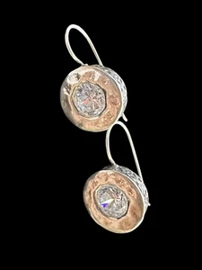 Vintage Didae Shablool Israel CZ Sterling 925 Ohrhänger  - Bild 1 von 17