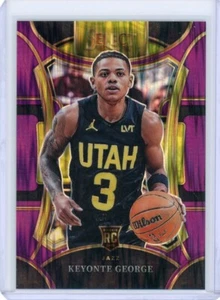 2023 Panini Select #305 Keyonte George Purple Flash Mezzanine Rookie RC Jazz - Picture 1 of 2