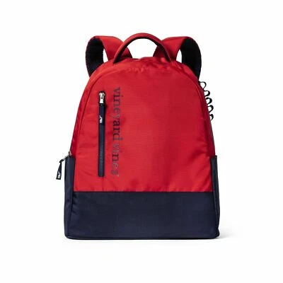 Mochila grande Vineyard Vines Target roja azul marino manga corta escuela nueva con etiquetas Foto 1 de 4