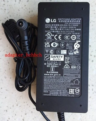 New Original OEM LG 19V 3.42A 65W AC Adapter for LG CQ600I6N Desktop Thin Client - Image 1 of 3