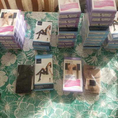 Sigvaris Essential Cotton 233N TB 30-40 Compression THIGH Stockings Size Color - Image 1 of 4