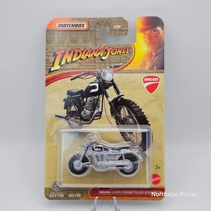 2025 Matchbox | Indiana Jones Themed Ducati Scrambler | 06/100 | JFD94-4B10 - Picture 1 of 3