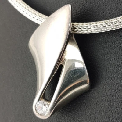 ⭐ Pierre Lang 925 Silber Anhänger Charmanhänger Halskette Kette Perle 207 ⭐ - Bild 1 von 2