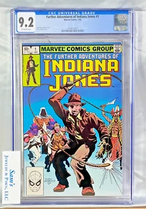 Ulteriori avventure di Indiana Jones #1 CGC 9.2 ==John Byrne's 1983 Marvel Comics - Foto 1 di 5