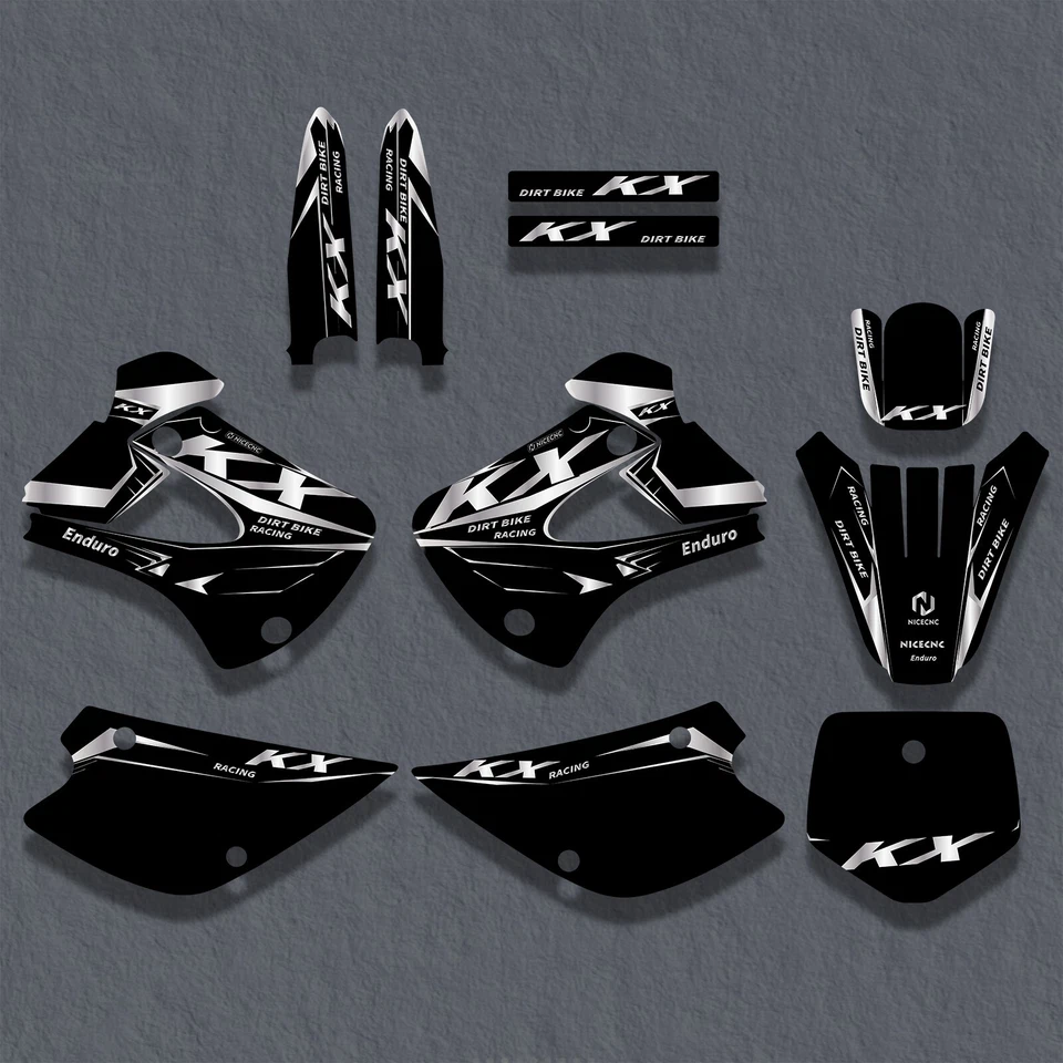 Kit de declaraciones gráficas para Kawasaki KX85 KX100 2001-2010 2011 2012 2013 Foto 1 de 1