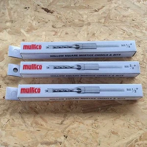 MULTICO WHITE BOX 1/4 ZOLL + 3/8 ZOLL + 1/2 ZOLL STEMMEISEN MEISSEL & BITS 3/4 ZOLL SCHAFT - Bild 1 von 3