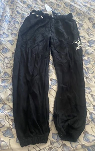 Flowers By Zoe Girls 4 Black Leopard Print Star Sweatpants NWT $68 - Picture 1 of 6