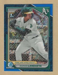 2024 1. Bowman Chrom Ramon Landaeta blau Refraktor #BCP-28 Leichtathletik/150 RC - Bild 1 von 2