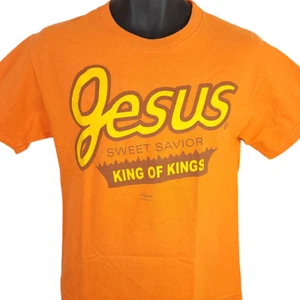 Vintage Christian T Shirt Mens Size Small 90s Y2K Jesus Christ Reeses Parody - Picture 1 of 6