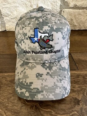 NWOT Texas CCA Alvin Pearland Chapter digital camo hat OSFM Coastal Conservation - Image 1 of 4