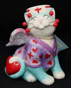 AMY LACOMBE 2008 WhimsiClay enfermera Melissa Feelgood Kitty Cat 13096, 5" de alto EPOC - Imagen 1 de 12