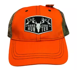 Truckermütze Kappe Hard Core Hunter Sicherheit orange und tarnfarben Netzrücken Hirsch Jagd - Bild 1 von 8