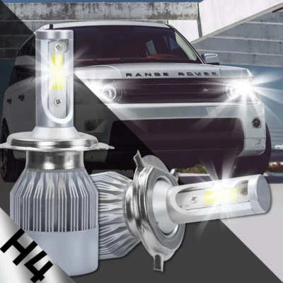 Cree H4 488W LED Headlights Kit Bulbs 6000K  HI-LO Beam   light pk HID - Image 1 of 4
