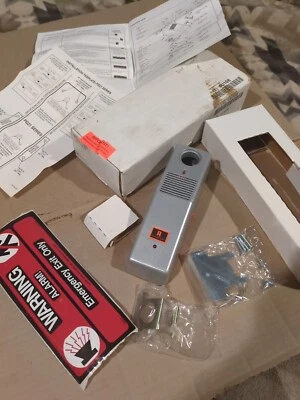 ALARM LOCK PG21MS Exit Door Alarm,Gray,Aluminum,95 dB 1U108 NOS  - Image 1 of 4