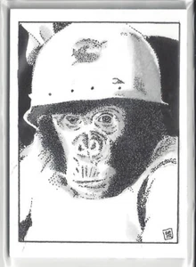 2018 Viceroy Cards Space Series 2 Sketch Card by Don Pedicini Jr. of Ham Chimp - Picture 1 of 3