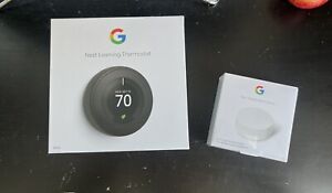 Google Nest 3rd Gen Learning Thermostat T3016US Black