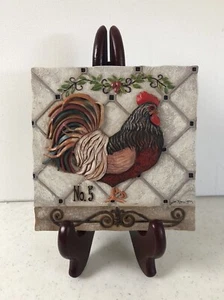 HAHN Nr. 5 WANDSCHILD PLAKETTE von Jo Moulton Harz Bauernhaus Blockhaus Natur - Bild 1 von 8