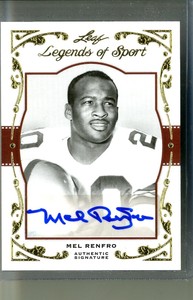 2011 Leaf Legends of Sport Gold #BA52 Mel Renfro Auto/5