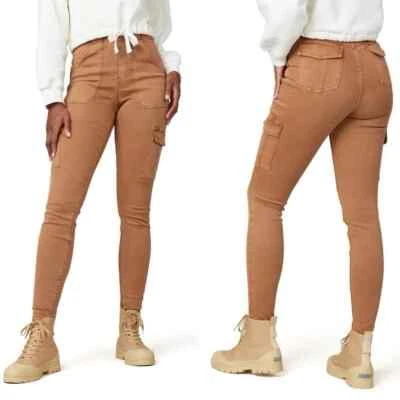 Spanx 20311Q Stretch Twill Ankle Cargo Pant Honey Glow - Large Petite - Image 1 of 4
