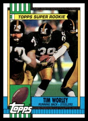 1990 Topps Tim Worley #175 Pittsburgh Steelers Football Card - Image 1 of 2