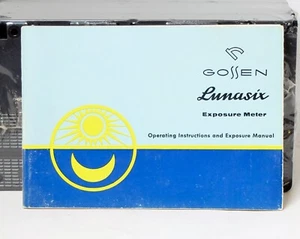 Gossen Lunasix Exposure Meter Instruction Manual Operating English - Foto 1 di 2
