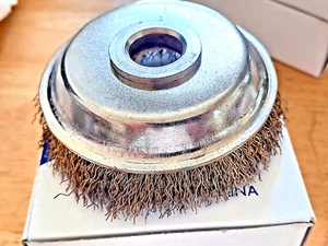 NEW 3" Wire Cup Brush With 5/8" Non Threaded Arbor For Angle Grinders FREE SHIP - Picture 1 of 4