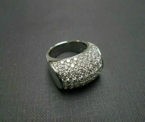 2.00Ct Round Cut Lab Grown/CVD Diamond Cluster Ring For Men's Solid 950 Platinum - Picture 1 of 20