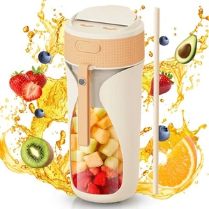 Portable Blender Cup- 450ml Multi-Function Blender with Ice-Crushing,Strong C... - Picture 1 of 8