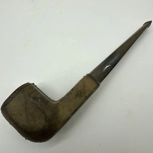 Vintage französische Longchamp Leder plattiert Billard Rauchen Tabak Pfeife Estate 5" - Bild 1 von 13