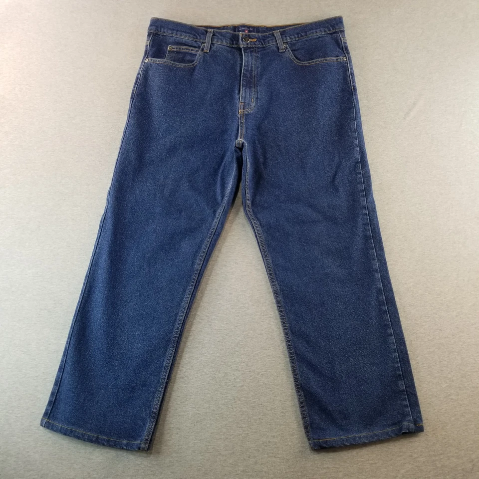 Pantalones de mezclilla Saddlebred para hombre talla 38x30 de colección calce clásico lavado oscuro 99 % algodón Normcore Foto 1 de 4