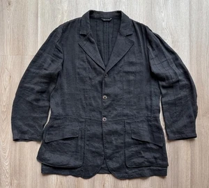 Vintage Giorgio Armani Leinen Blazer gestreift - Bild 1 von 16