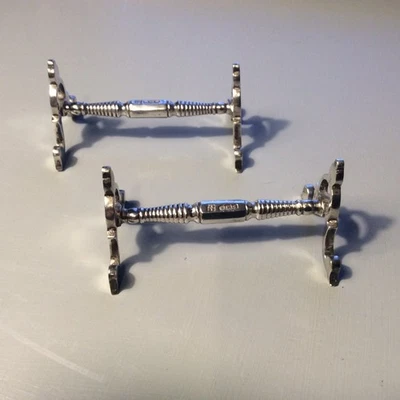 Descanso de faca de prata esterlina maciça 1933 - John Sanderson - Sheffield 70g - Imagem 1 de 4