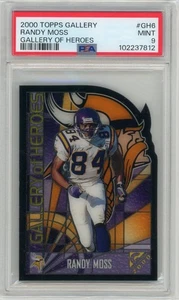 2000 Topps Gallery Football #GH6 Randy Moss Gallery Of Heroes PSA 9 - Picture 1 of 2