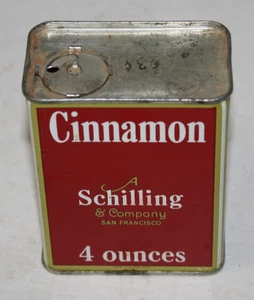 Vintage Schilling And Company Gewürzdose Zimt 4 Unzen leer - Bild 1 von 5
