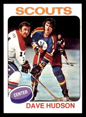 1975-76 Topps #122 Dave Hudson Near Mint+    ID:365632 - Image 1 of 2