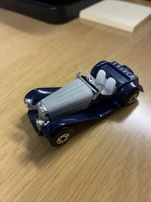 1982 Matchbox SS100 Jaguar Gray & Blue 1:50 - Image 1 of 4