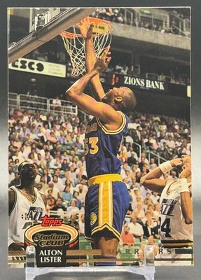1992-93 Topps Stadium Club #137 Alton Lister Golden State Warriors - Image 1 of 2