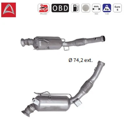 Ruß-Partikelfilter DPF Silizium für MERCEDES Marco Polo V-Klasse Vito -2.2CDi - Bild 1 von 3