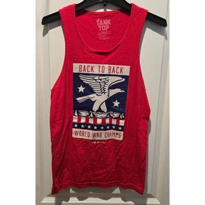 Rowdy Gentleman red mens tank top sz Small - Picture 1 of 4