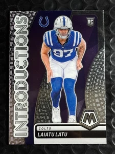 2024 Panini Mosaic Introductions Laiatu Latu #8 (RC) Indianapolis Colts Rookie - Picture 1 of 2