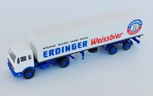 ROSKOPF 1:87 - #508 - Mercedes Benz MB 1217 LS/36 w/trailer Erdinger Weißbier - Foto 1 di 2