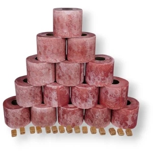 15 Stück Wachsrollen / Lichtrollen aus 100% Recyclingswachs incl. Anzündwürfel - Bild 1 von 3
