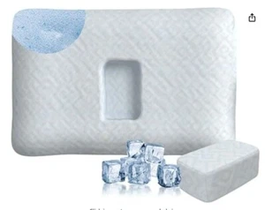 Piercing Pillow for Side Sleepers- Headphones, Ear Bud, Pain Relief, Hearing Aid - Picture 1 of 8