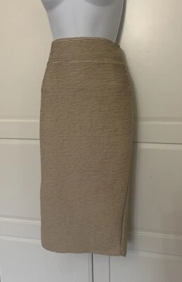 River Island Ladies Plain Office Womens Stretch Bodycon Midi Pencil Skirt UK 8 - Image 1 of 4