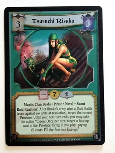 Tsuruchi Risako Foil L5R Legend of the Five Rings CCG Enemy of My Enemy EoME - Picture 1 of 1