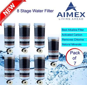 Aimex 8 Stage Water Filter Prestige Healthy Mineral Activated Charcoal Pack of 7 - Picture 1 of 7